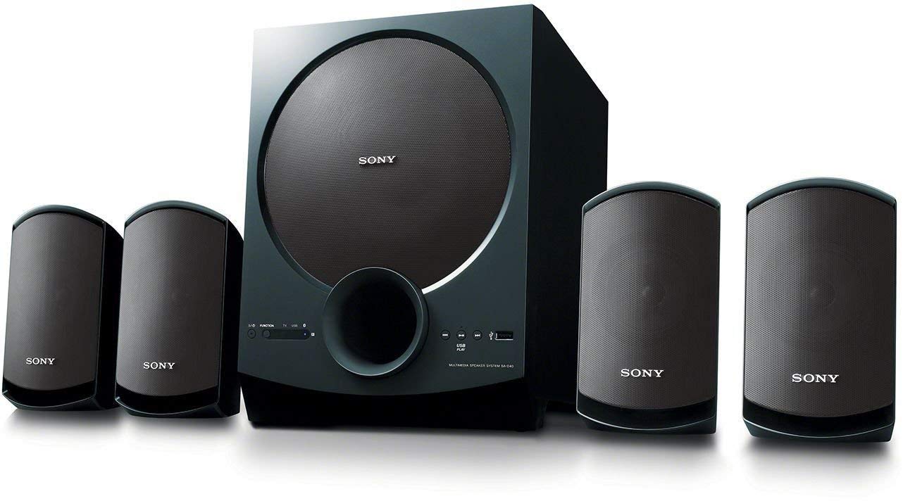 Sony SA-D40 C E12 4.1 Channel Multimedia Speaker System with Bluetooth (Black)