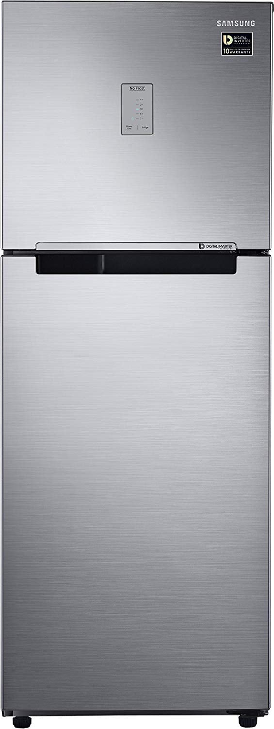 Samsung 253 L 4 Star Frost Free Double Door Refrigerator(RT28M3424S8/HL, Elegant Inox, Inverter Compressor)