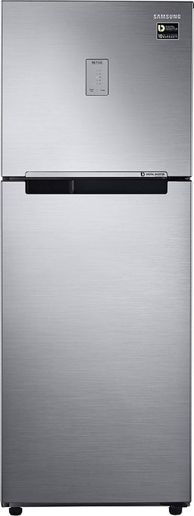Samsung 253 L 4 Star Frost Free Double Door Refrigerator(RT28M3424S8/HL, Elegant Inox, Inverter Compressor)