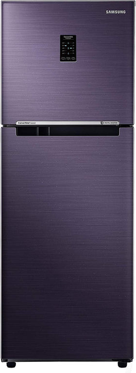 Samsung 253 L 2 Star Frost Free Double Door Refrigerator(RT28N3722UT/HL, Pebble Blue, Inverter Compressor)